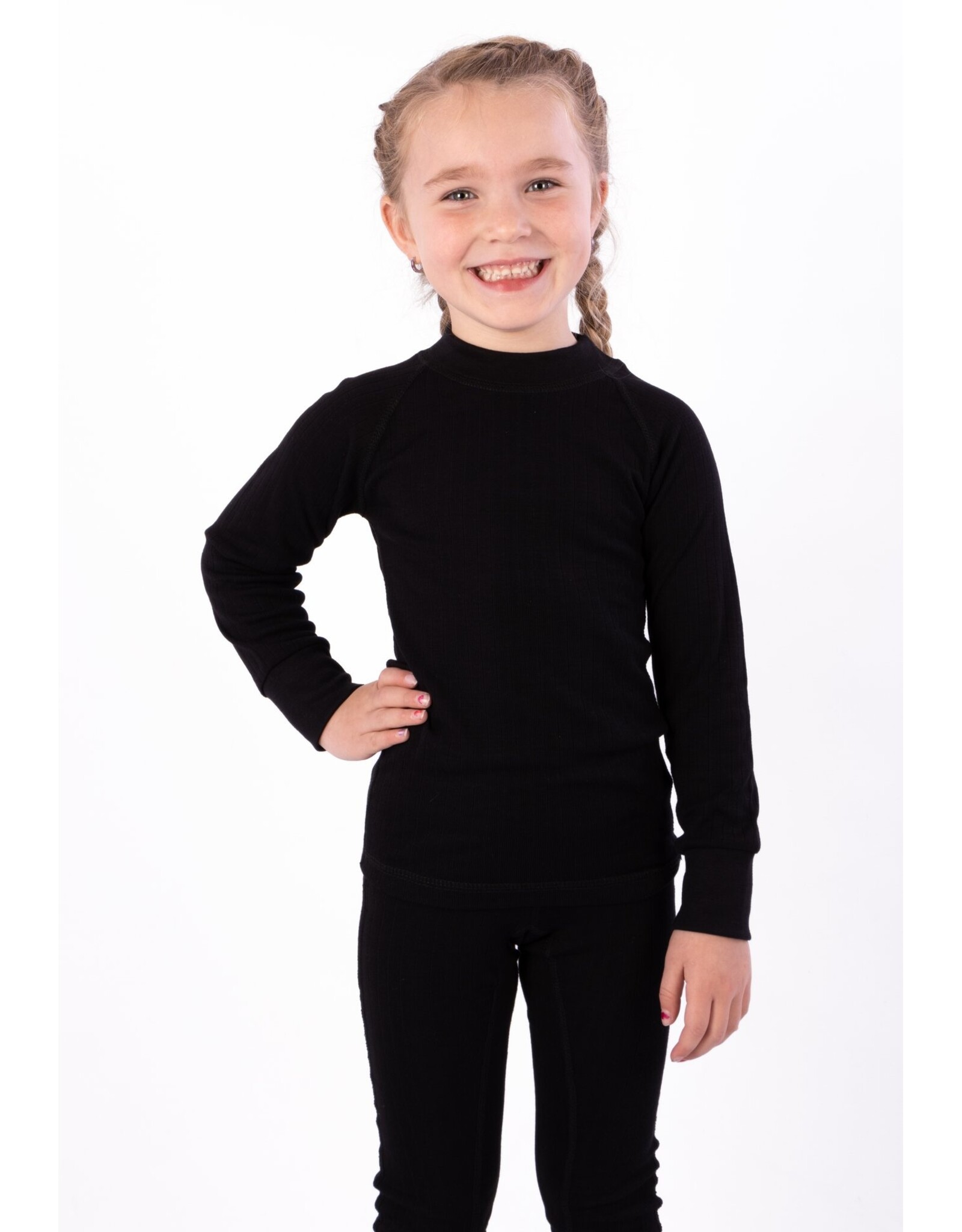 Avento Thermoshirt Lange Mouw • Junior • Zwart (ZWA)