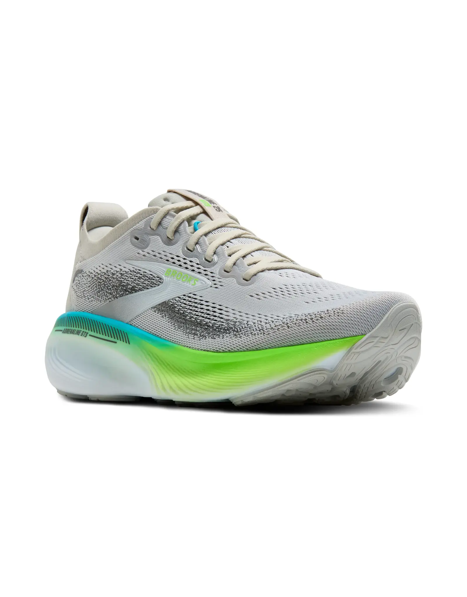 Brooks Adrenaline GTS 25-Heren-Oyster/Green Gecko/Blue