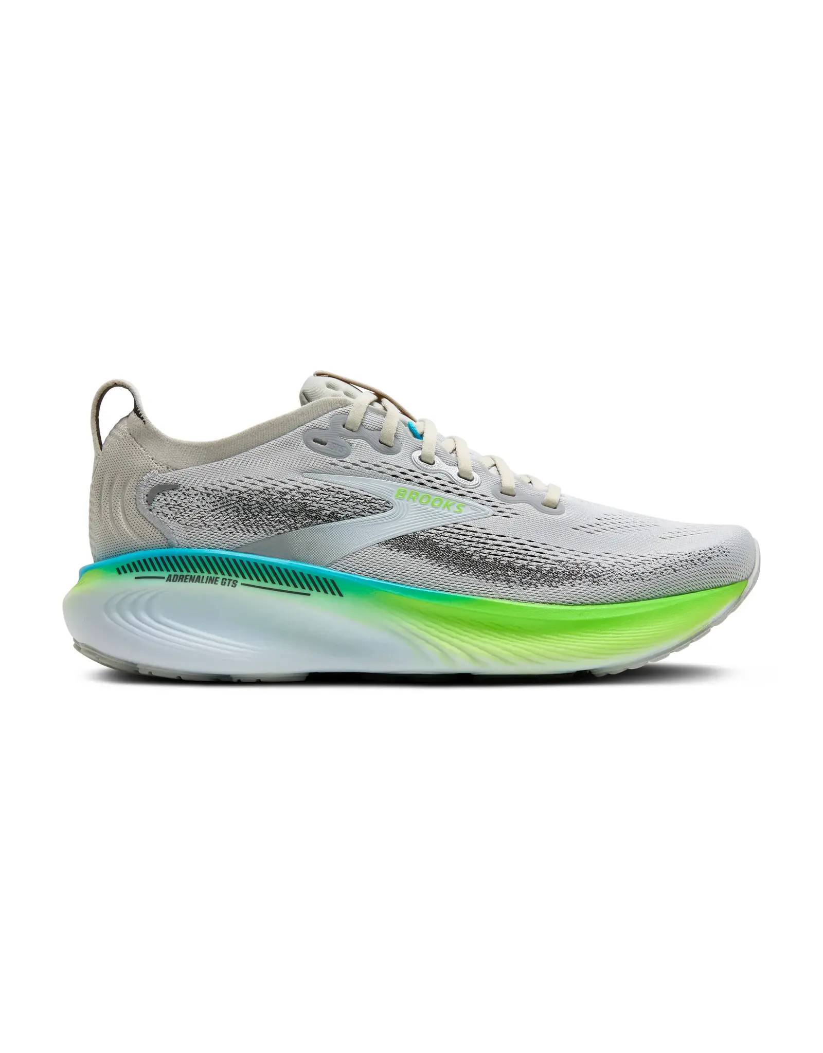 Brooks Adrenaline GTS 25-Heren-Oyster/Green Gecko/Blue