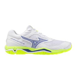 Mizuno SHOE WAVE PHANTOM-Heren-White/LightYellow/Dazzling Blue