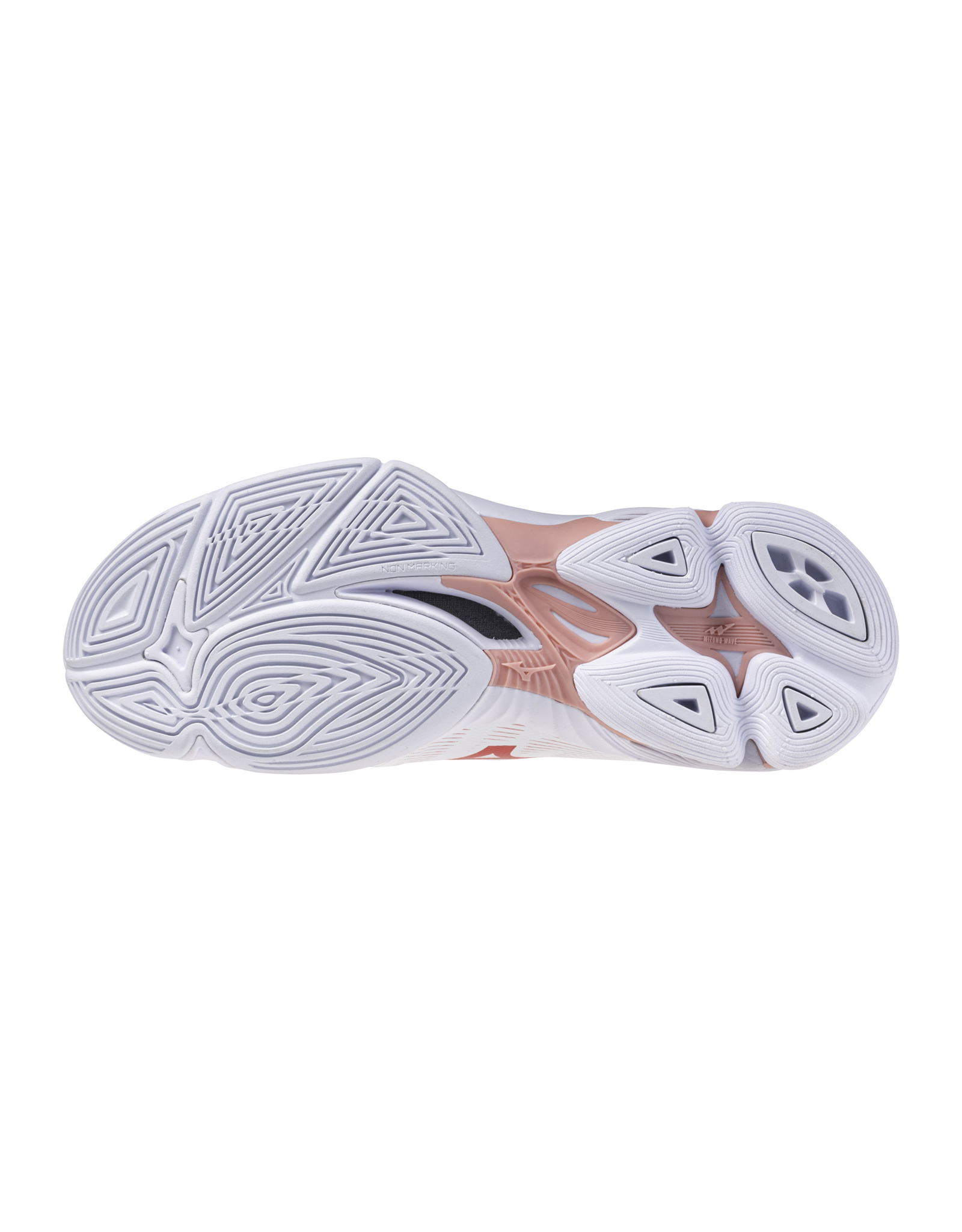 Mizuno SHOE WAVE LIGHTNING PRO WOS-Dames-White/Rose Elegance/Lava Falls