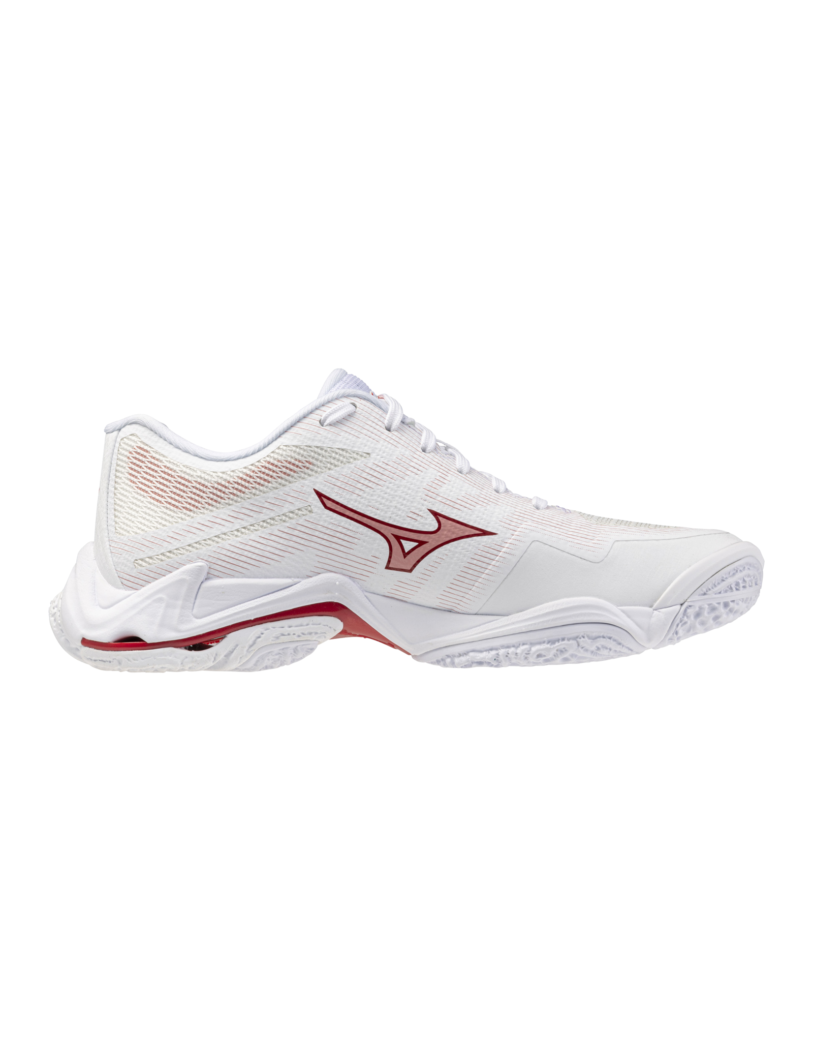 Mizuno SHOE WAVE LIGHTNING ELITE WOS-Dames-White/Rose Elegance/Lava Falls