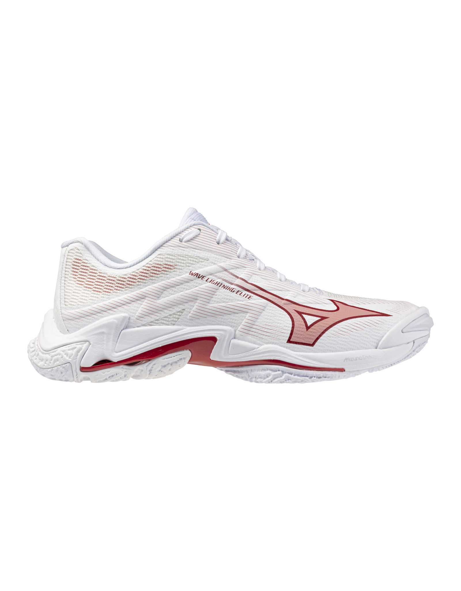 Mizuno SHOE WAVE LIGHTNING ELITE WOS-Dames-White/Rose Elegance/Lava Falls