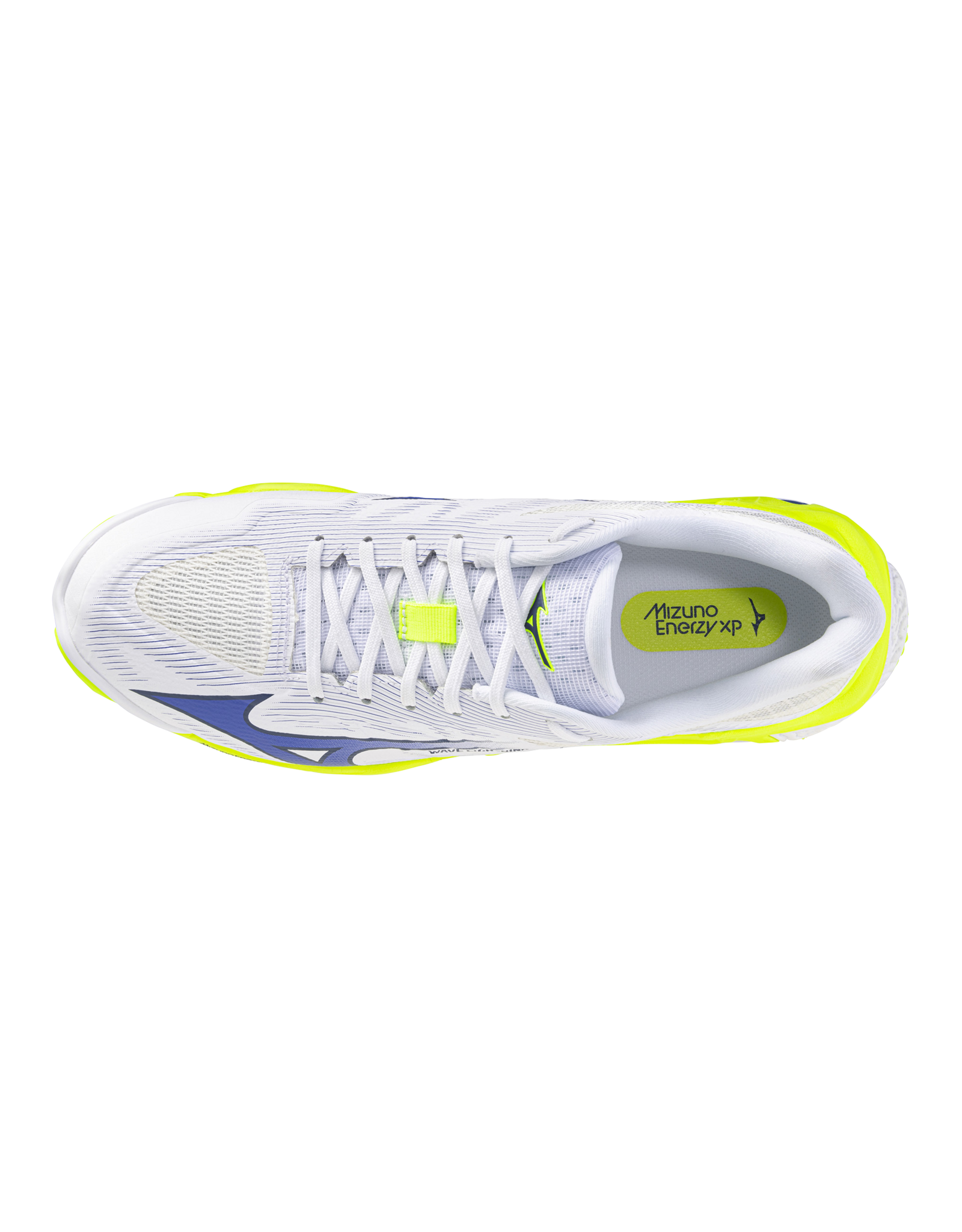 Mizuno SHOE WAVE LIGHTNING ELITE-Heren-White/LightYellow/Dazzling Blue