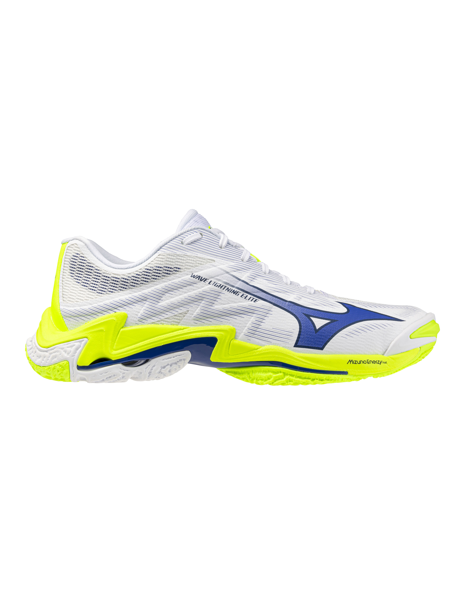 Mizuno SHOE WAVE LIGHTNING ELITE-Heren-White/LightYellow/Dazzling Blue