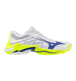 Mizuno SHOE WAVE LIGHTNING ELITE-Heren-White/LightYellow/Dazzling Blue