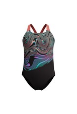 Speedo ECO+ PRINT PLACEM POWERB BLA/RED