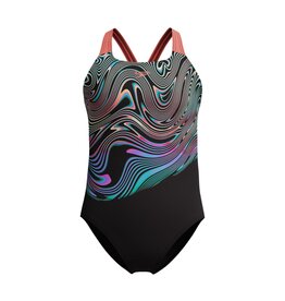 Speedo ECO+ PRINT PLACEM POWERB BLA/RED