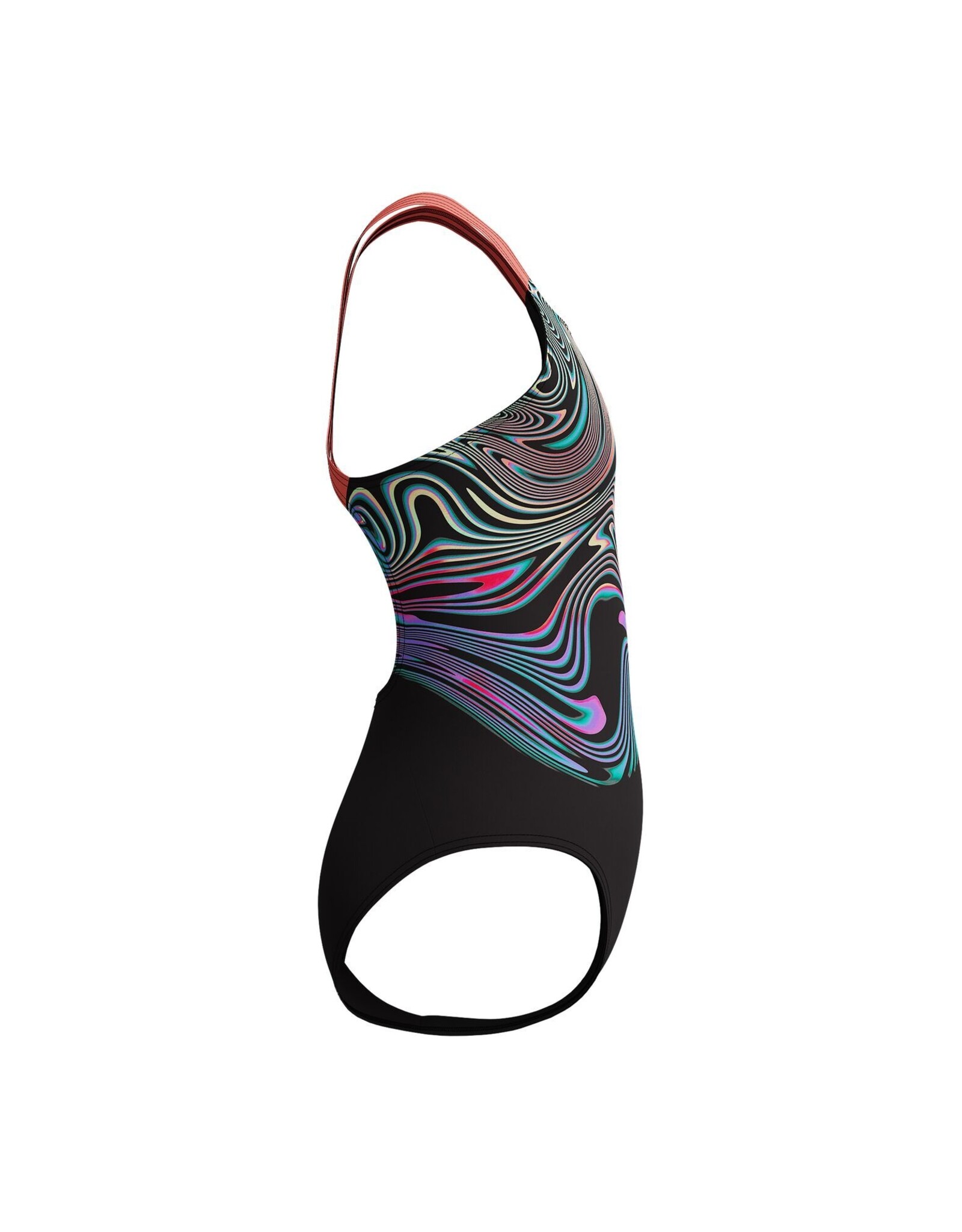 Speedo ECO+ PRINT PLACEM POWERB BLA/RED