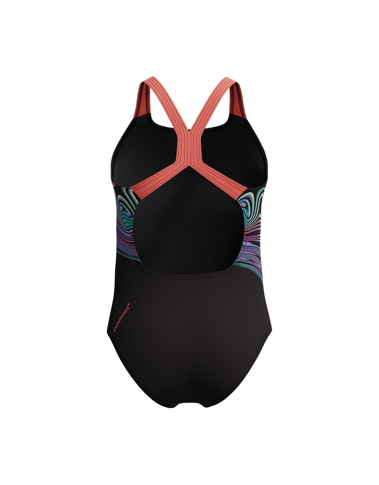 Speedo ECO+ PRINT PLACEM POWERB BLA/RED