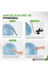 Tunturi Tunturi Gymball 65cm, Light Blue, Anti Burst