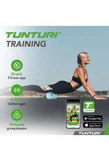 Tunturi Tunturi Yoga Grid Foam Roller, 33cm, Light Blue