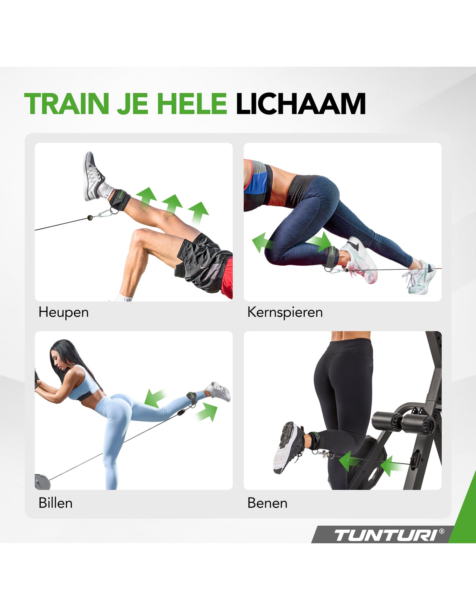 Tunturi Tunturi Ankle Strap, Black