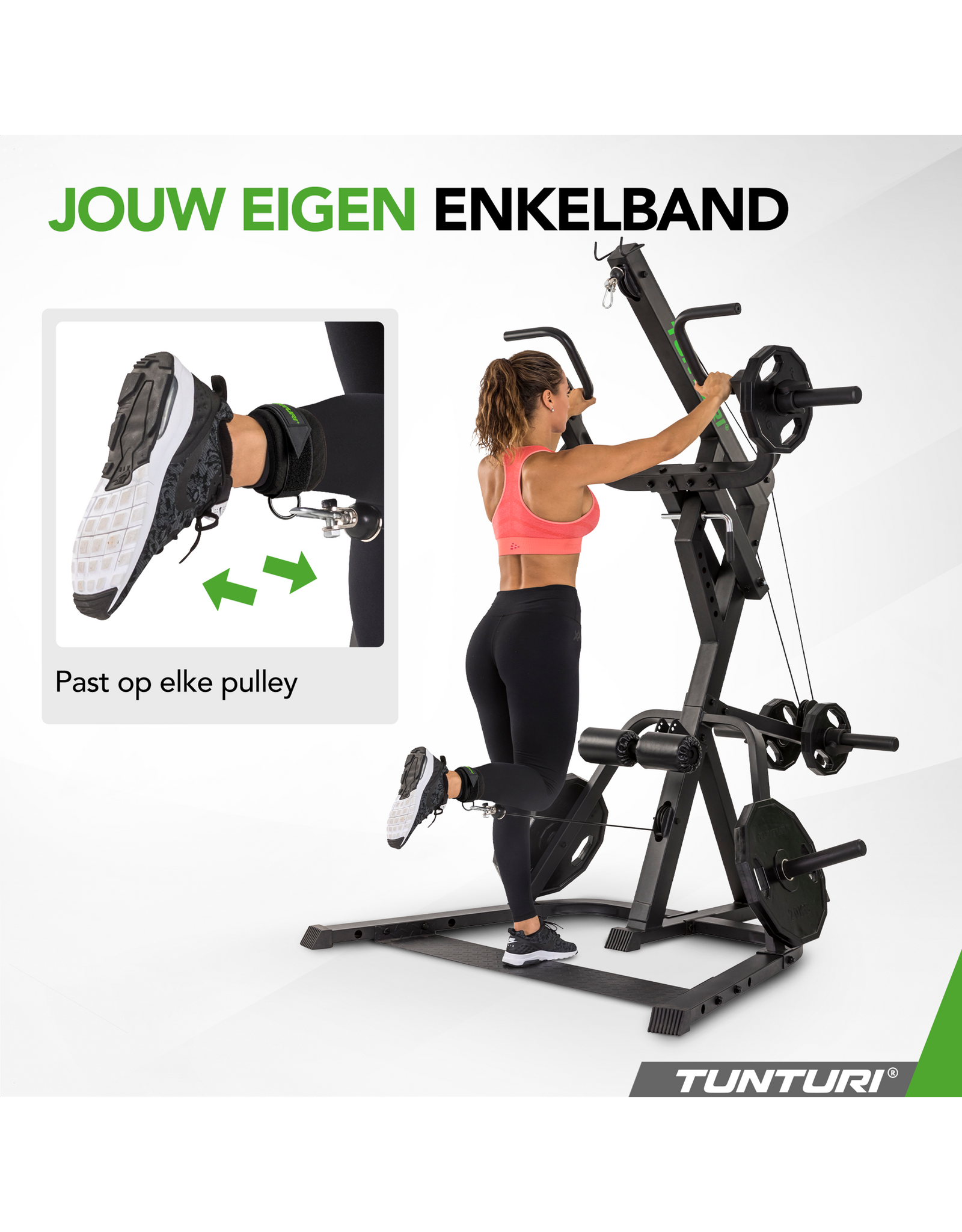 Tunturi Tunturi Ankle Strap, Black