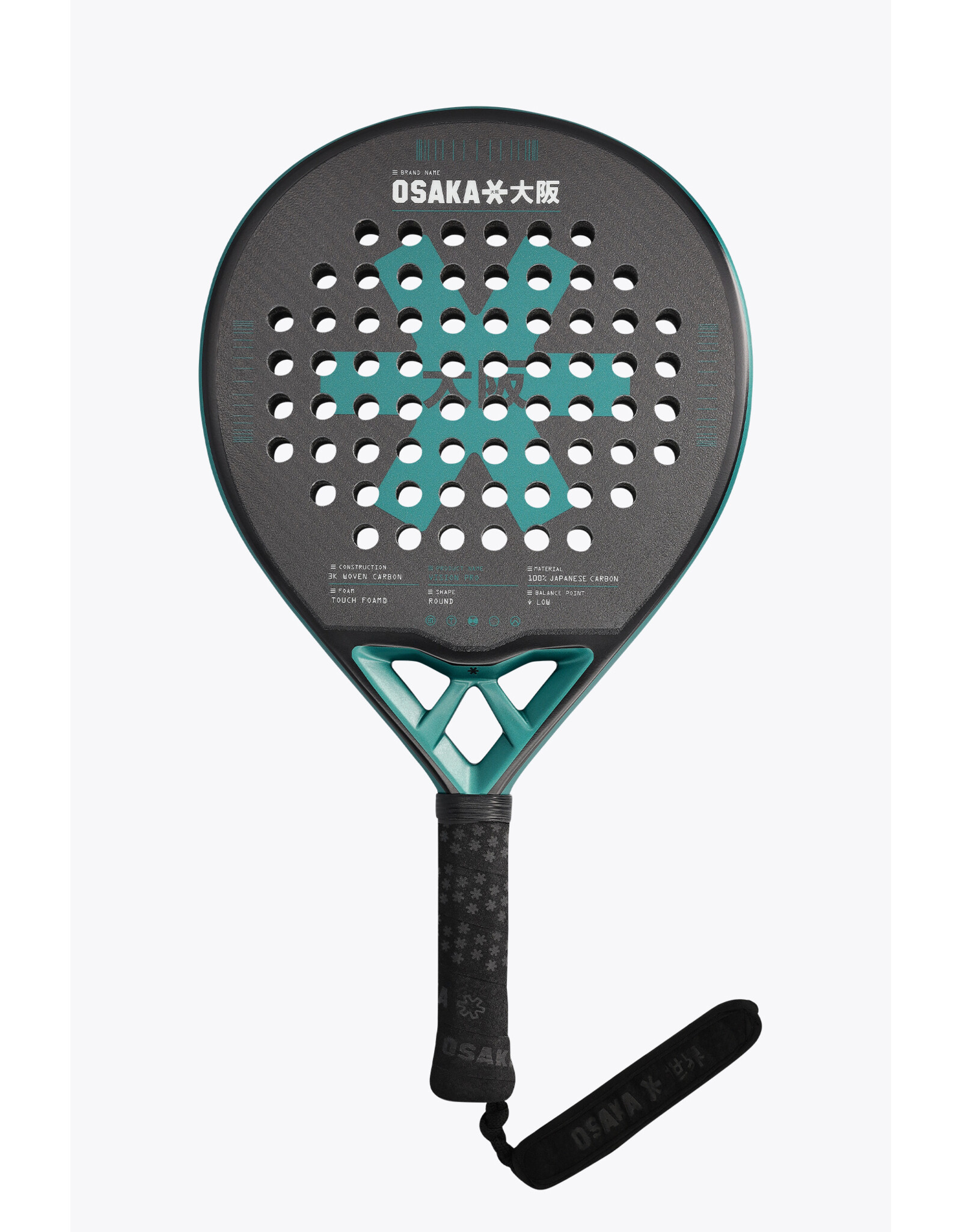 Osaka VISION PRO PADEL RACKET - CONTROL-TRANSFORMATIVE TEAL