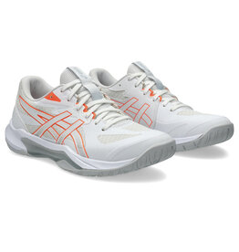 Asics GEL-TACTIC 13-Dames-WHITE/VIVID CORAL