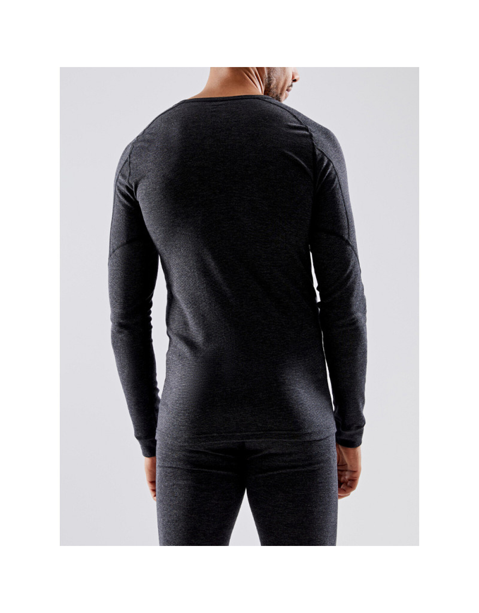 Craft WOOL MERINO LS TEE M-BLACK MELANGE