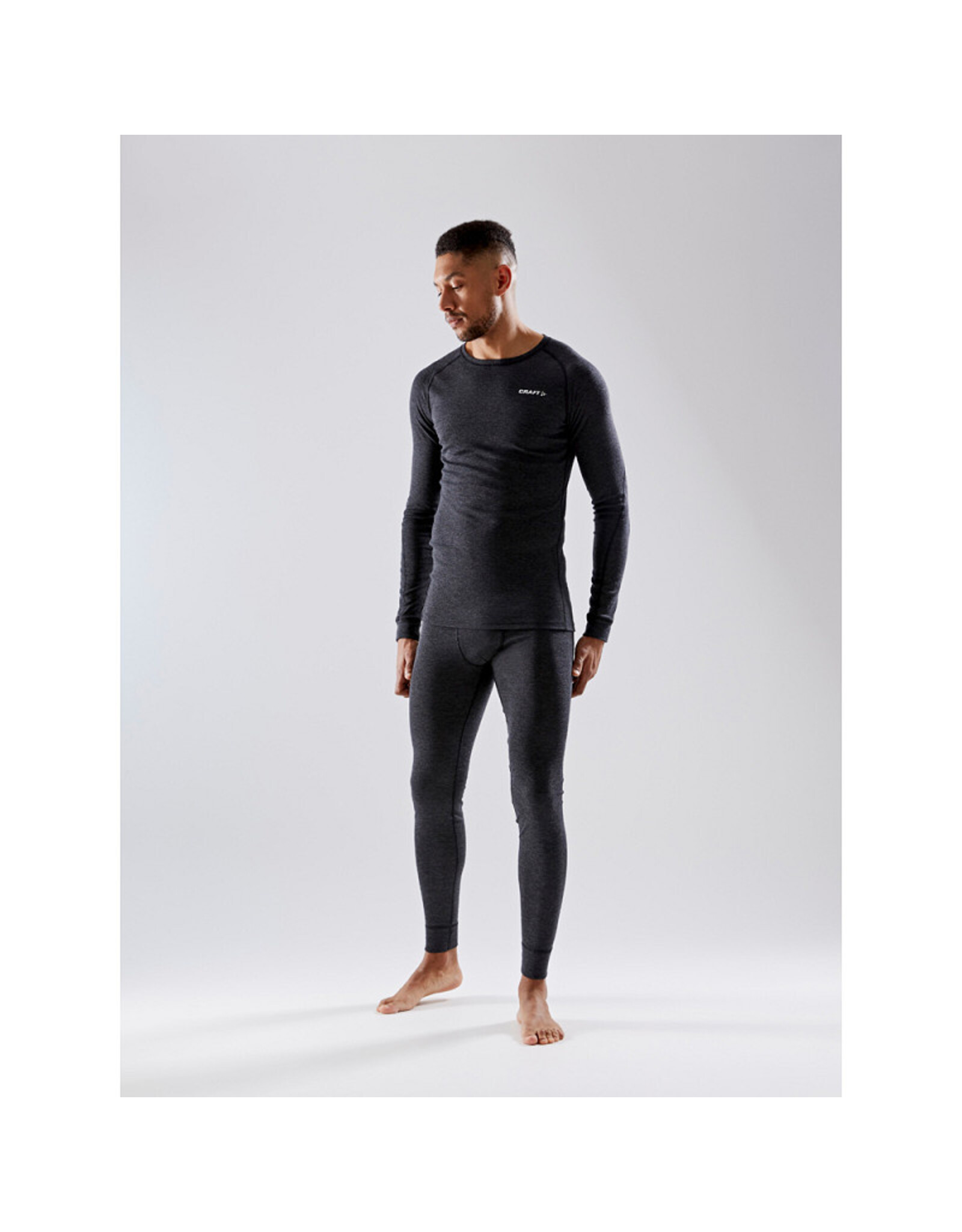 Craft WOOL MERINO PANT M-Heren-BLACK MELANGE