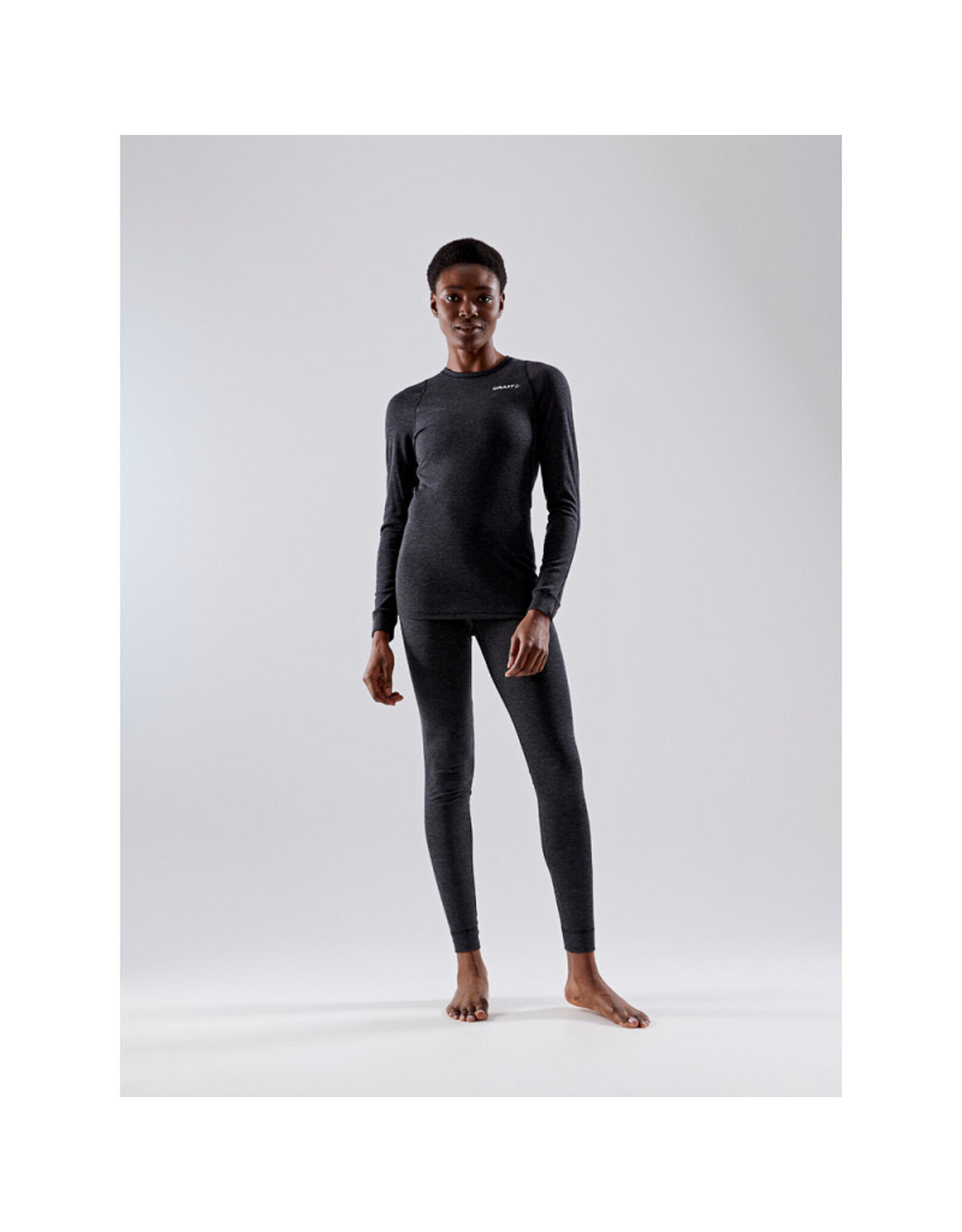 Craft CORE WOOL MERINO PANT W-BLACK MELANGE