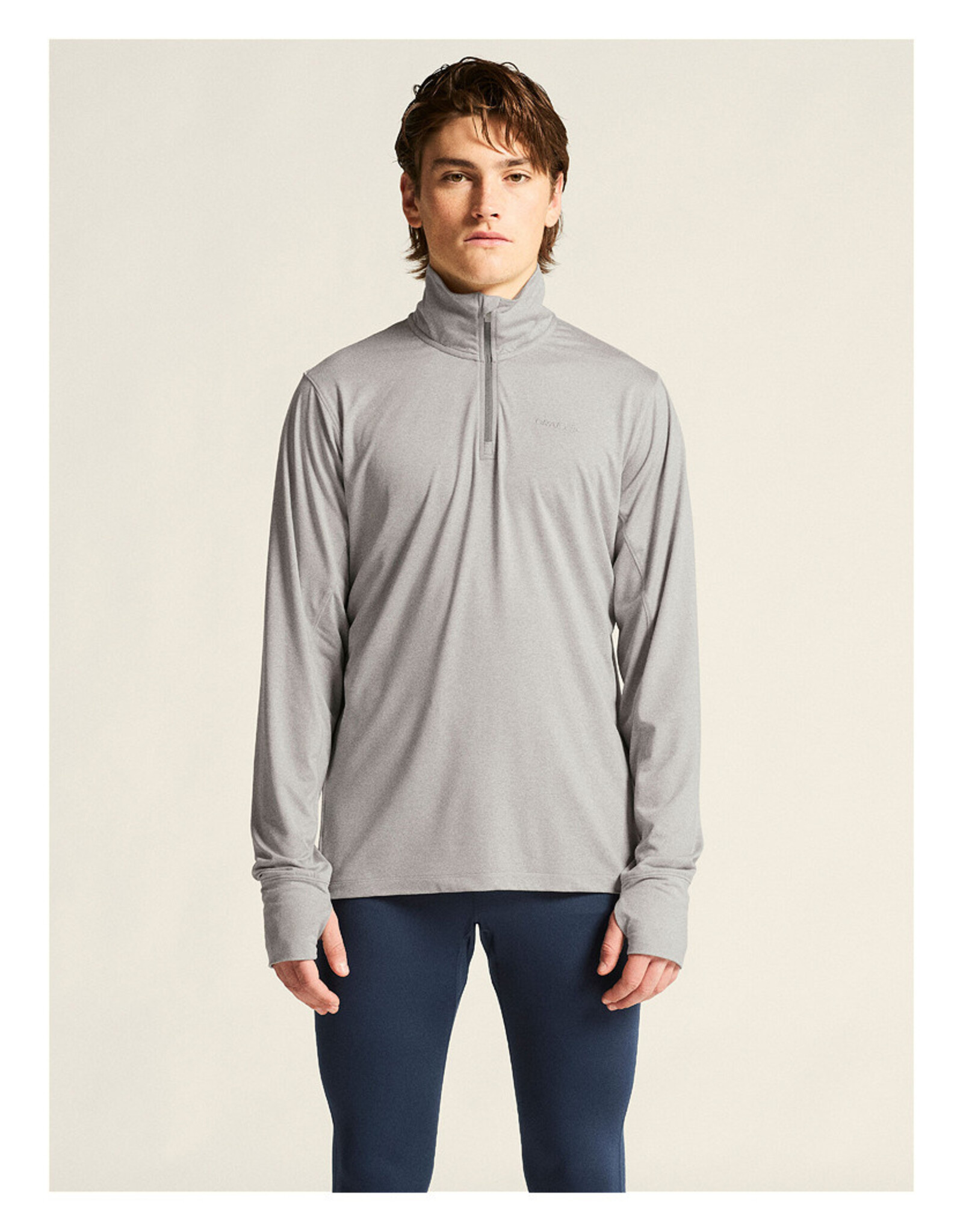 Craft FLOW HZ LS M-GREY MELANGE