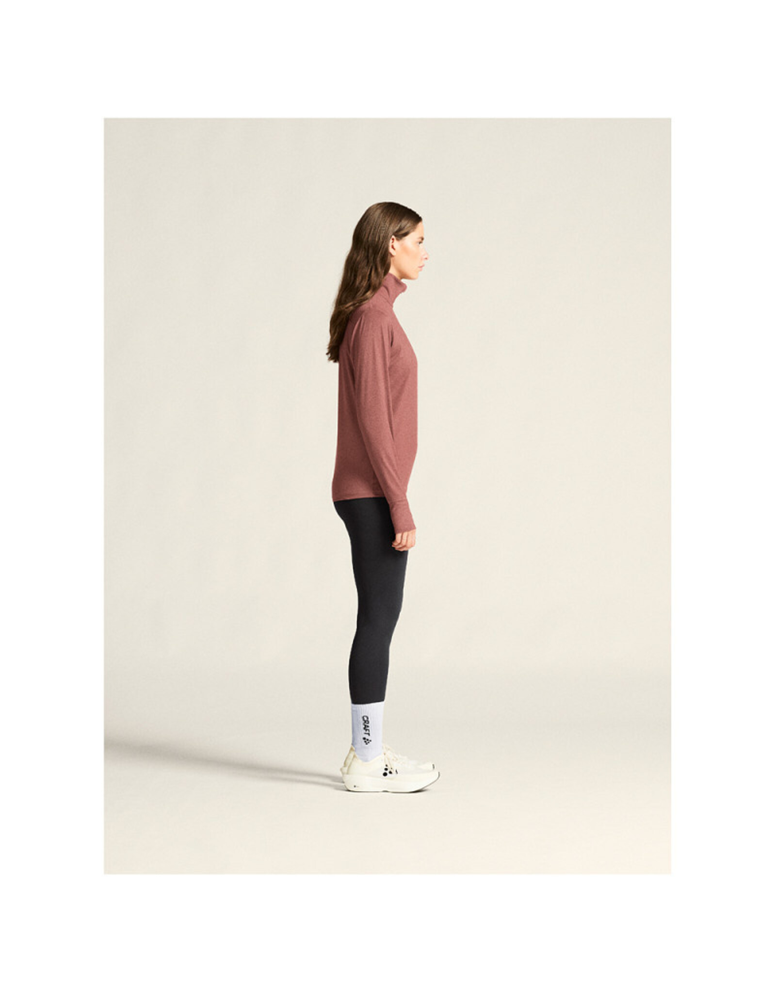Craft FLOW HZ LS W-ROSE BROWN/MELANGE