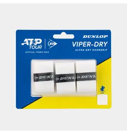 Dunlop D TAC ATP VIPER-DRY OGRIP WHT 3PCS BLISTER
