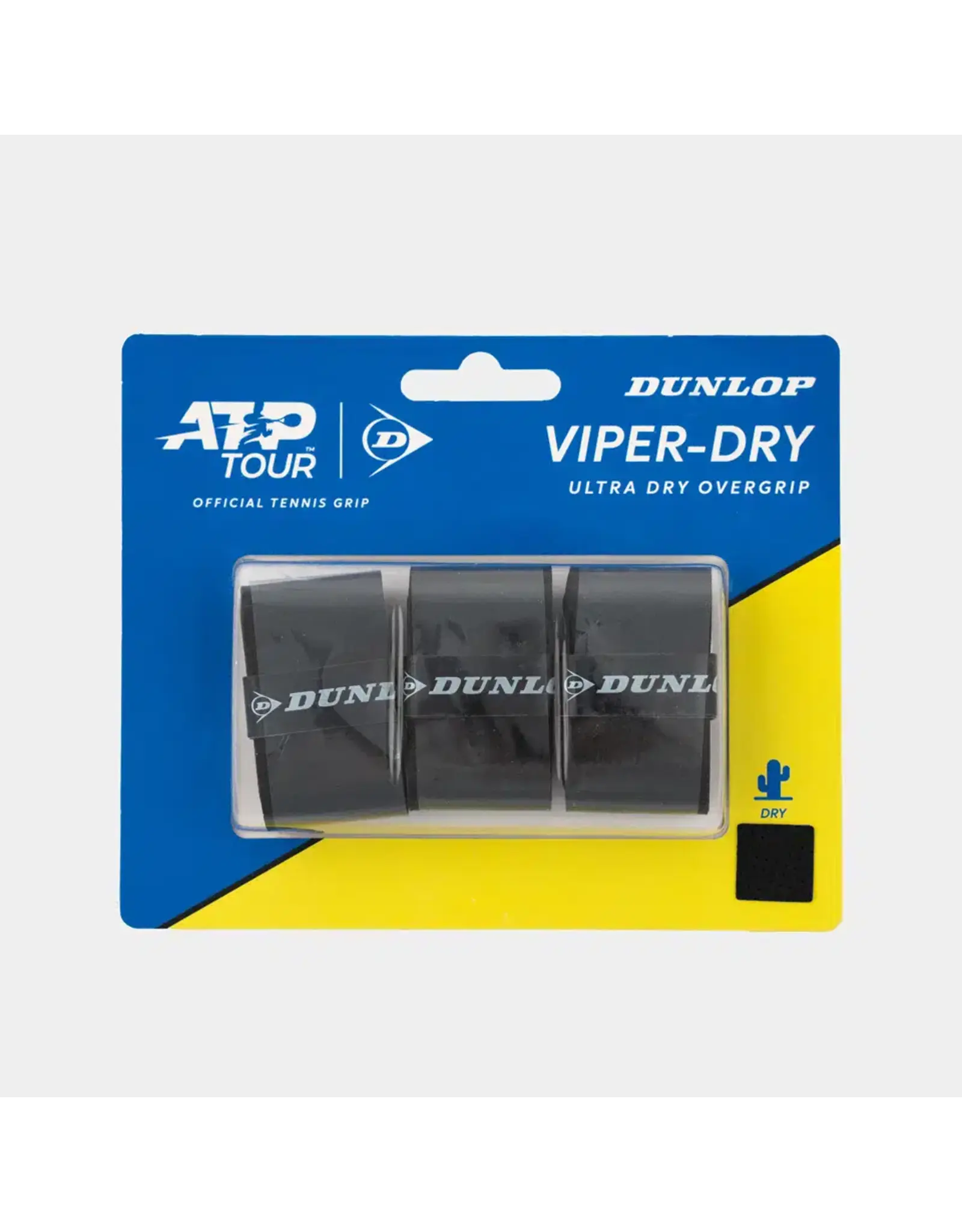 Dunlop D TAC ATP VIPER-DRY OGRIP BLK 3PCS BLISTER