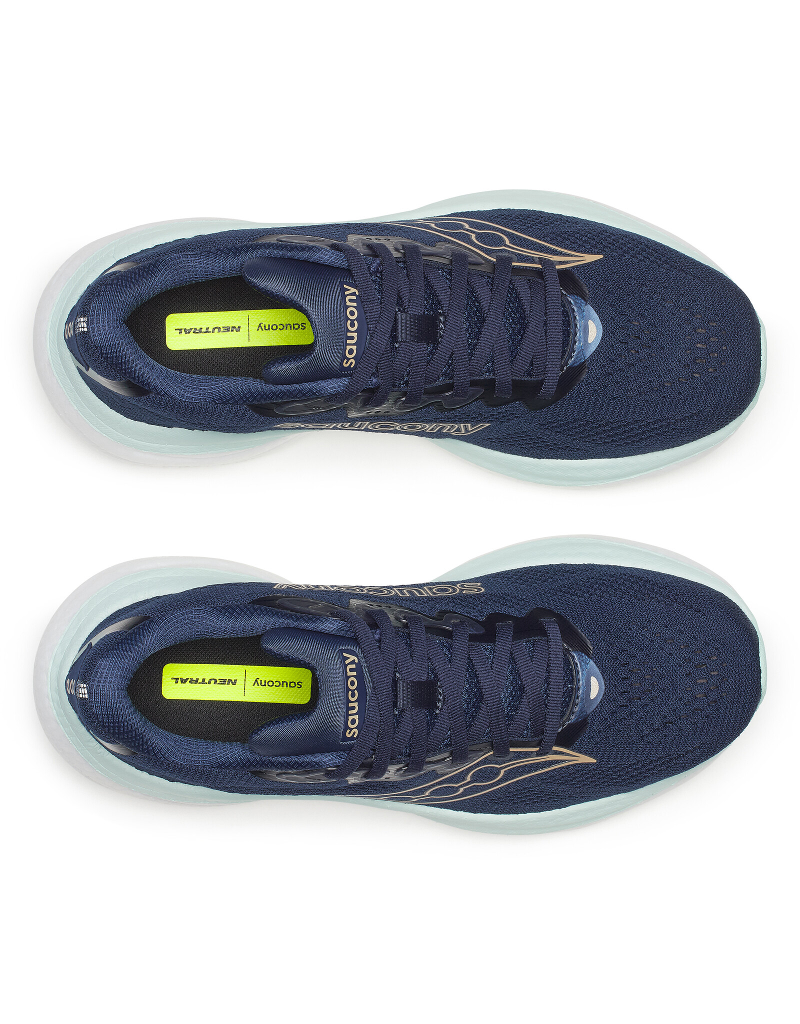 Saucony RIDE 19-Dames-NAVY/AQUA
