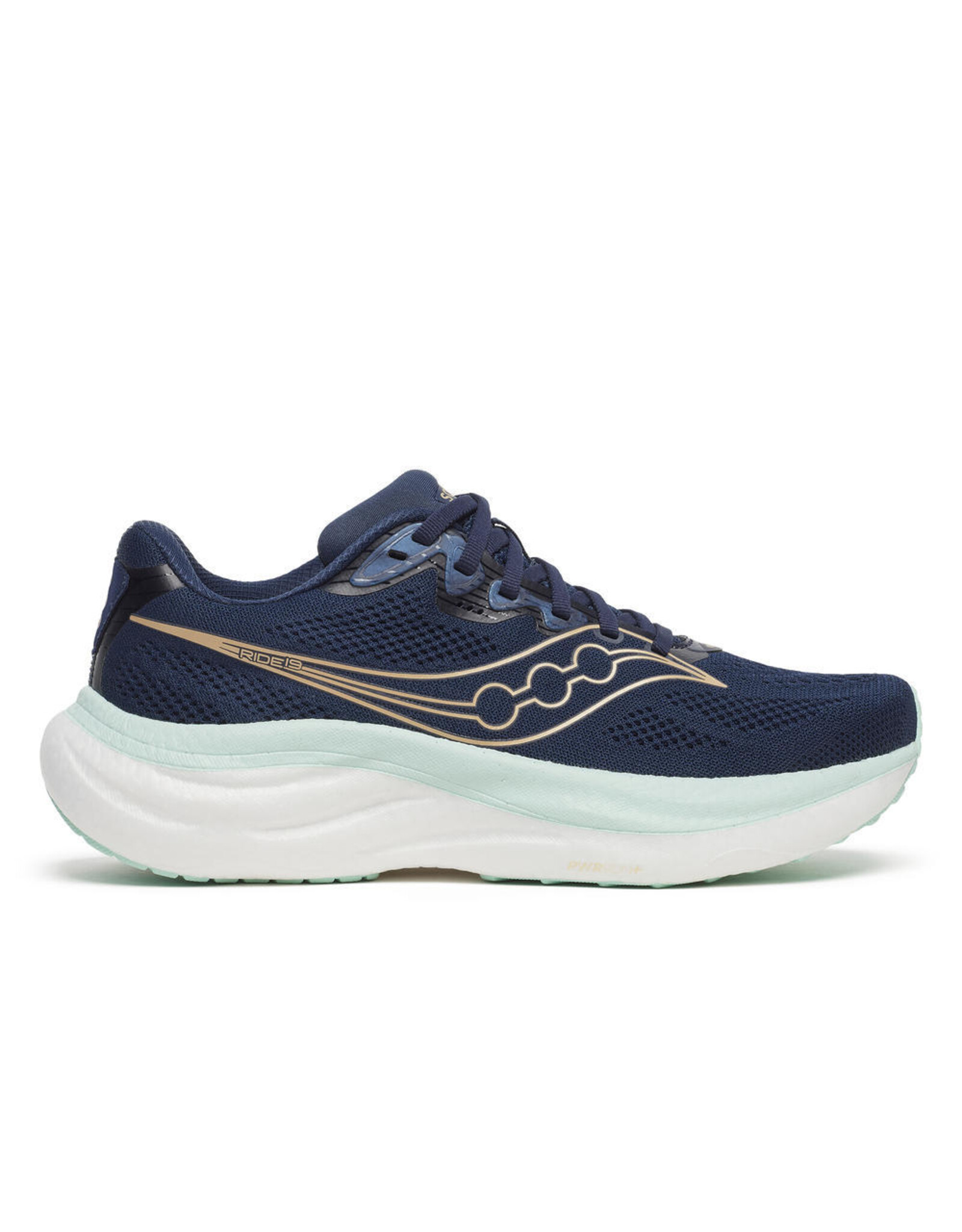 Saucony RIDE 19-Dames-NAVY/AQUA