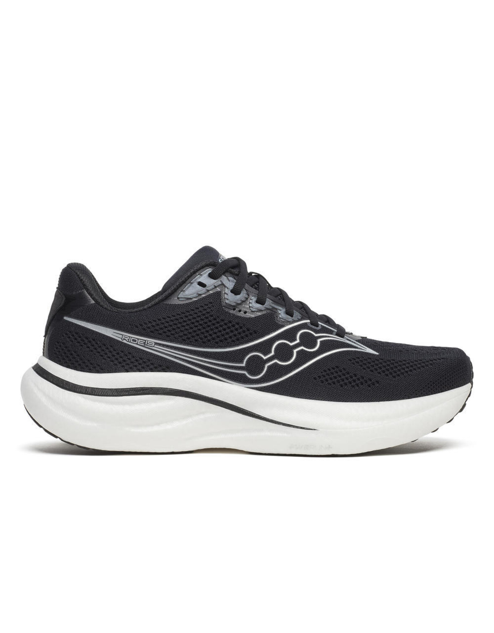 Saucony RIDE 19-Heren-BLACK/SILVER