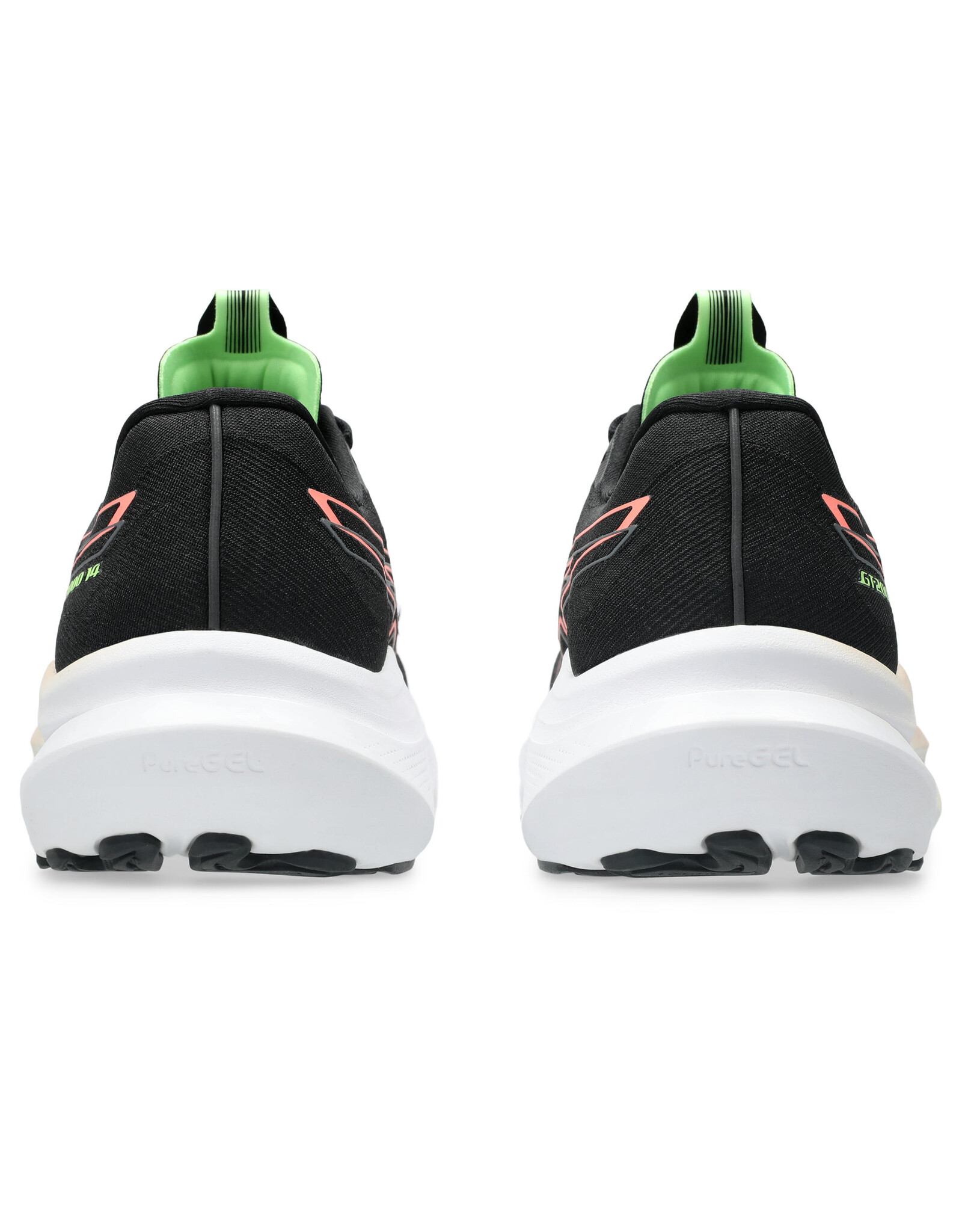 Asics GT-2000 14-Dames-BLACK/SUN CORAL