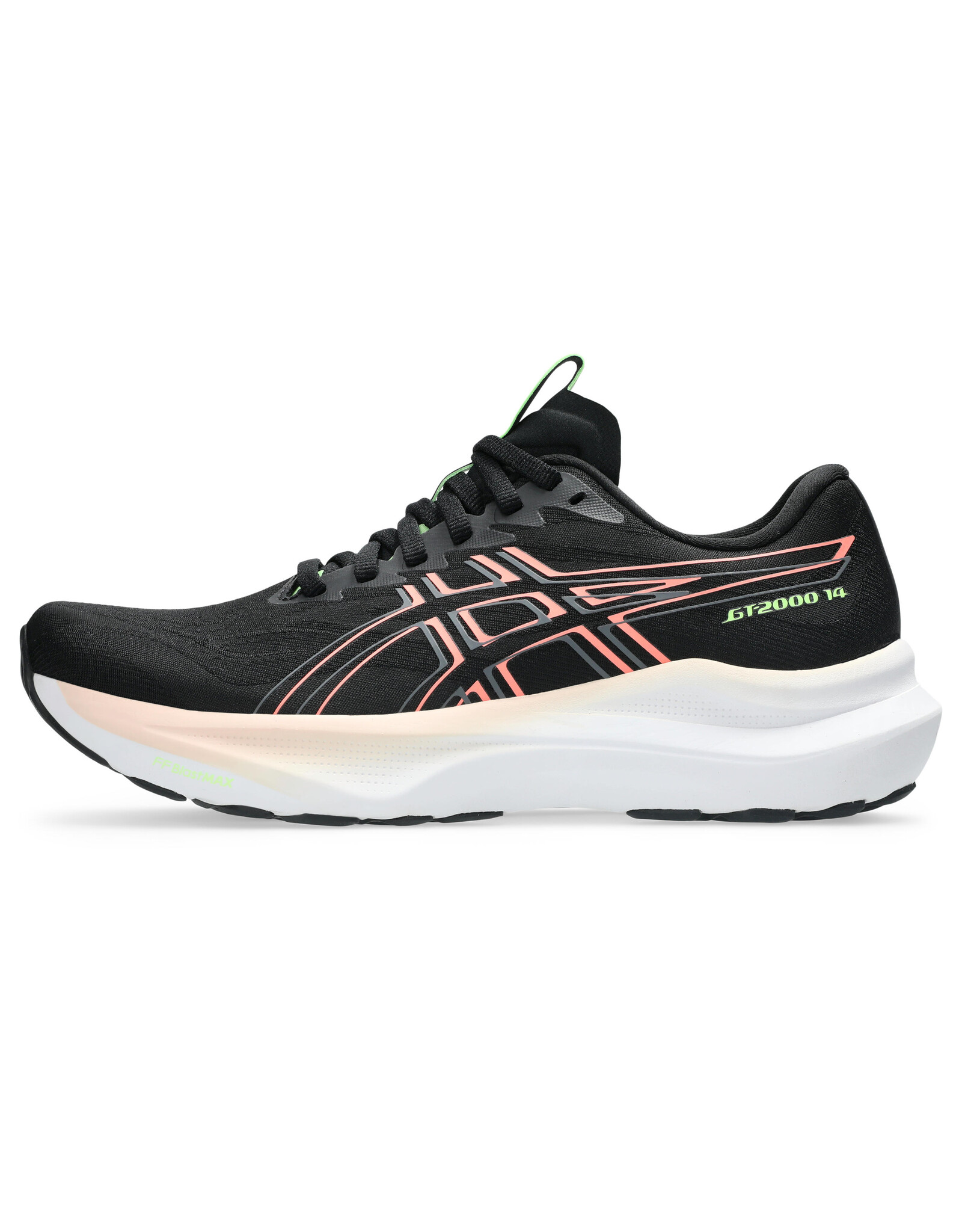 Asics GT-2000 14-Dames-BLACK/SUN CORAL