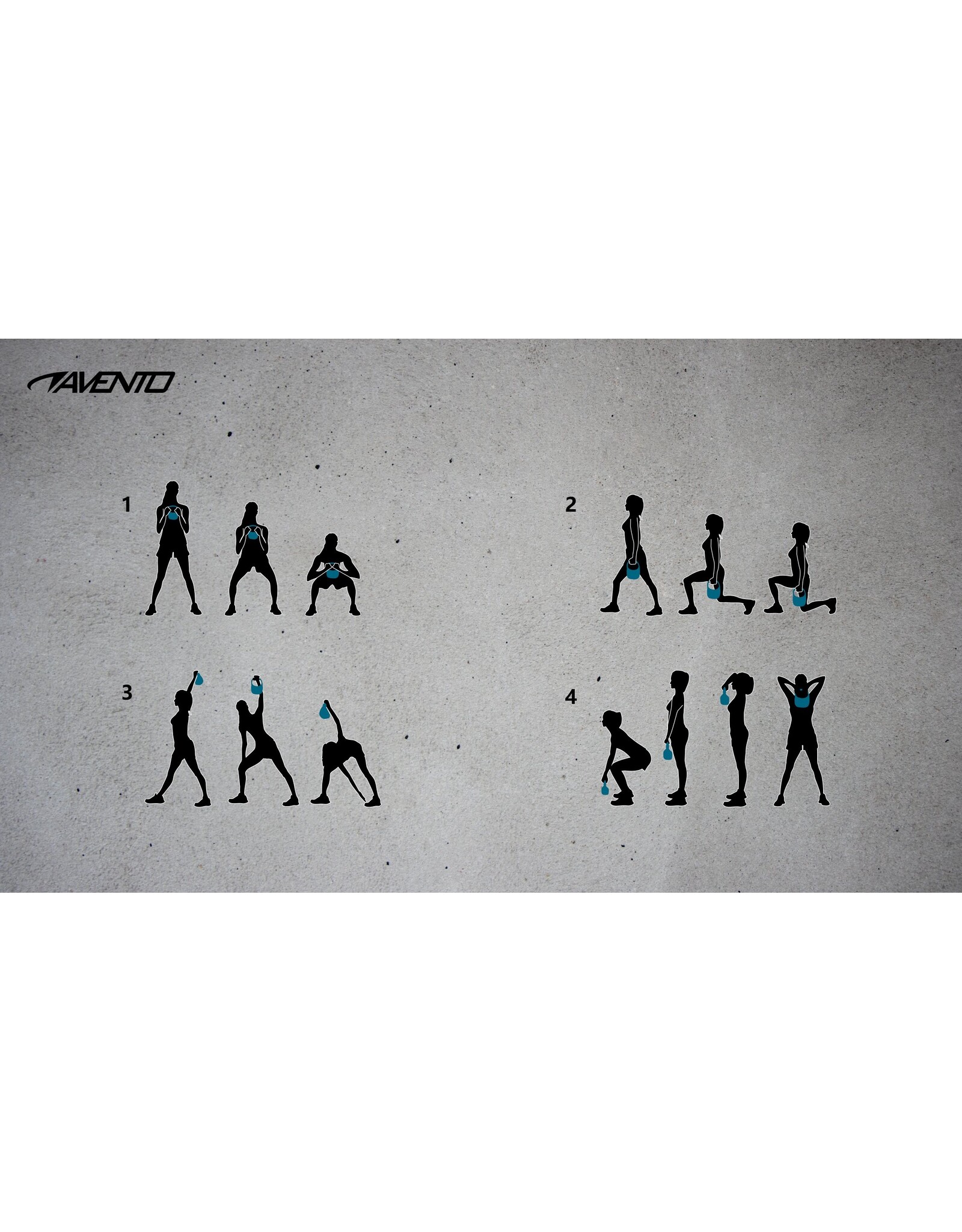 Avento Kettlebell Cast Iron  6 KG