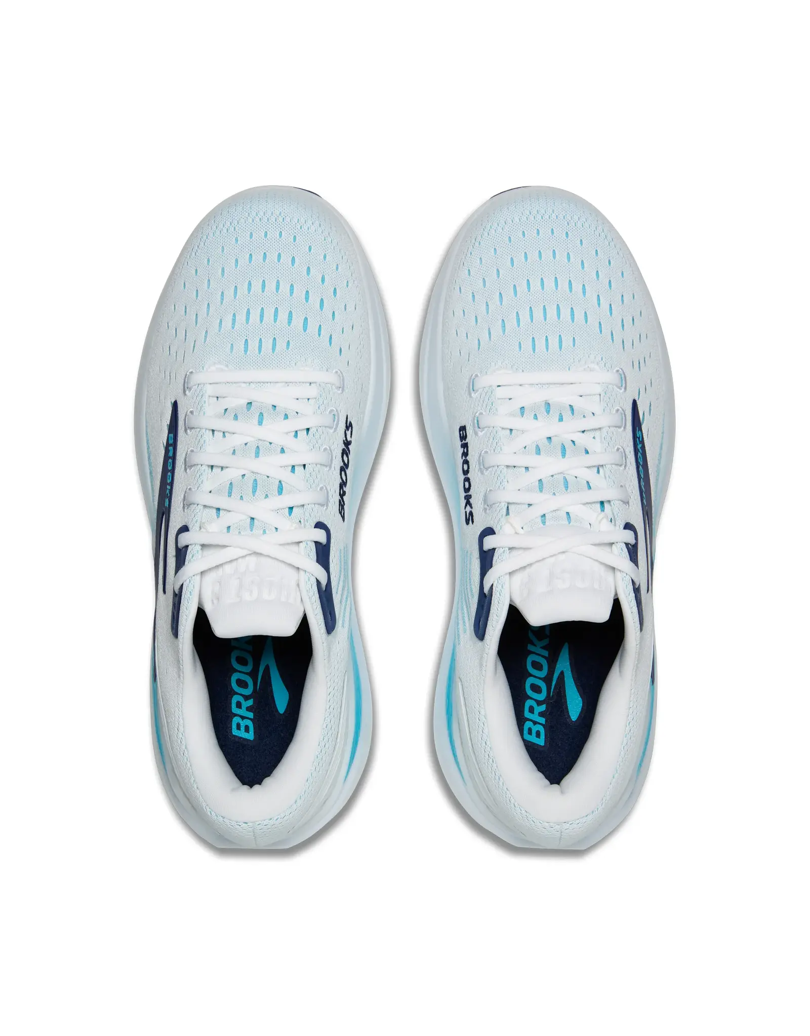 Brooks Ghost Max 3-Heren-Bright White/Beacon Blue/Teal
