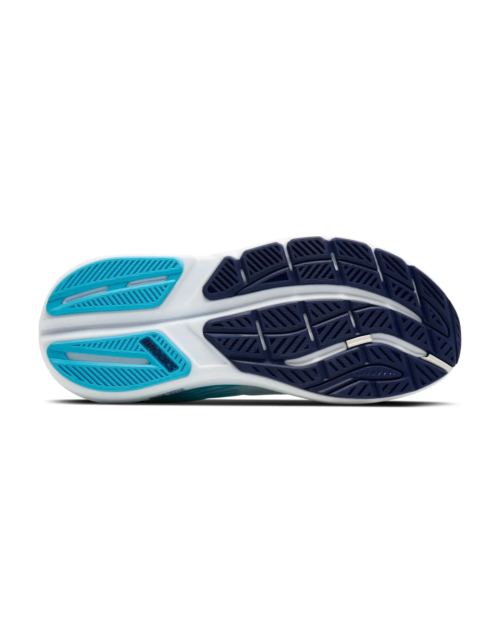 Brooks Ghost Max 3-Heren-Bright White/Beacon Blue/Teal