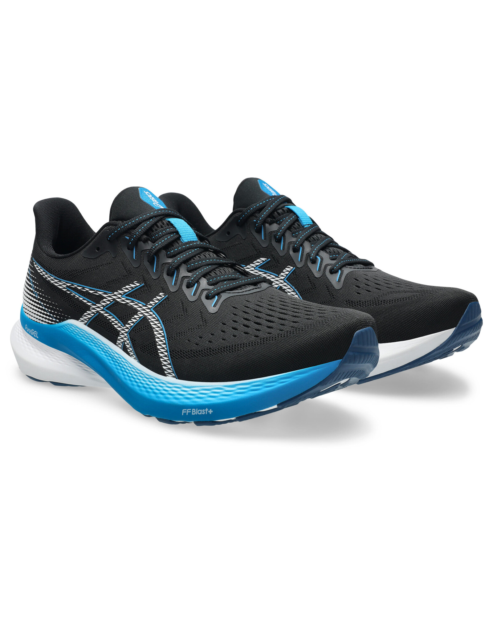 Asics GEL-PURSUE 10-Heren-BLACK/AEGEAN BLUE
