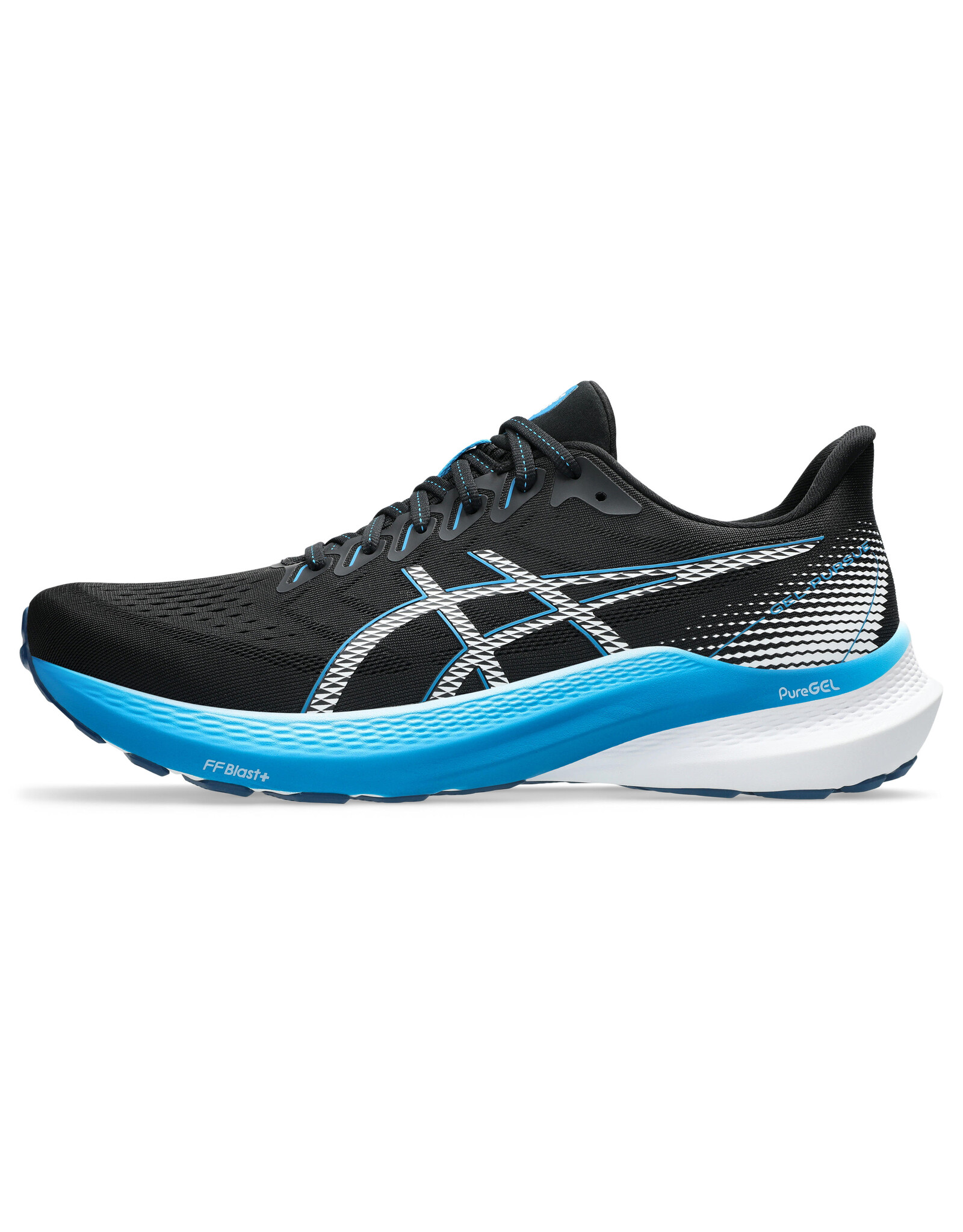Asics GEL-PURSUE 10-Heren-BLACK/AEGEAN BLUE