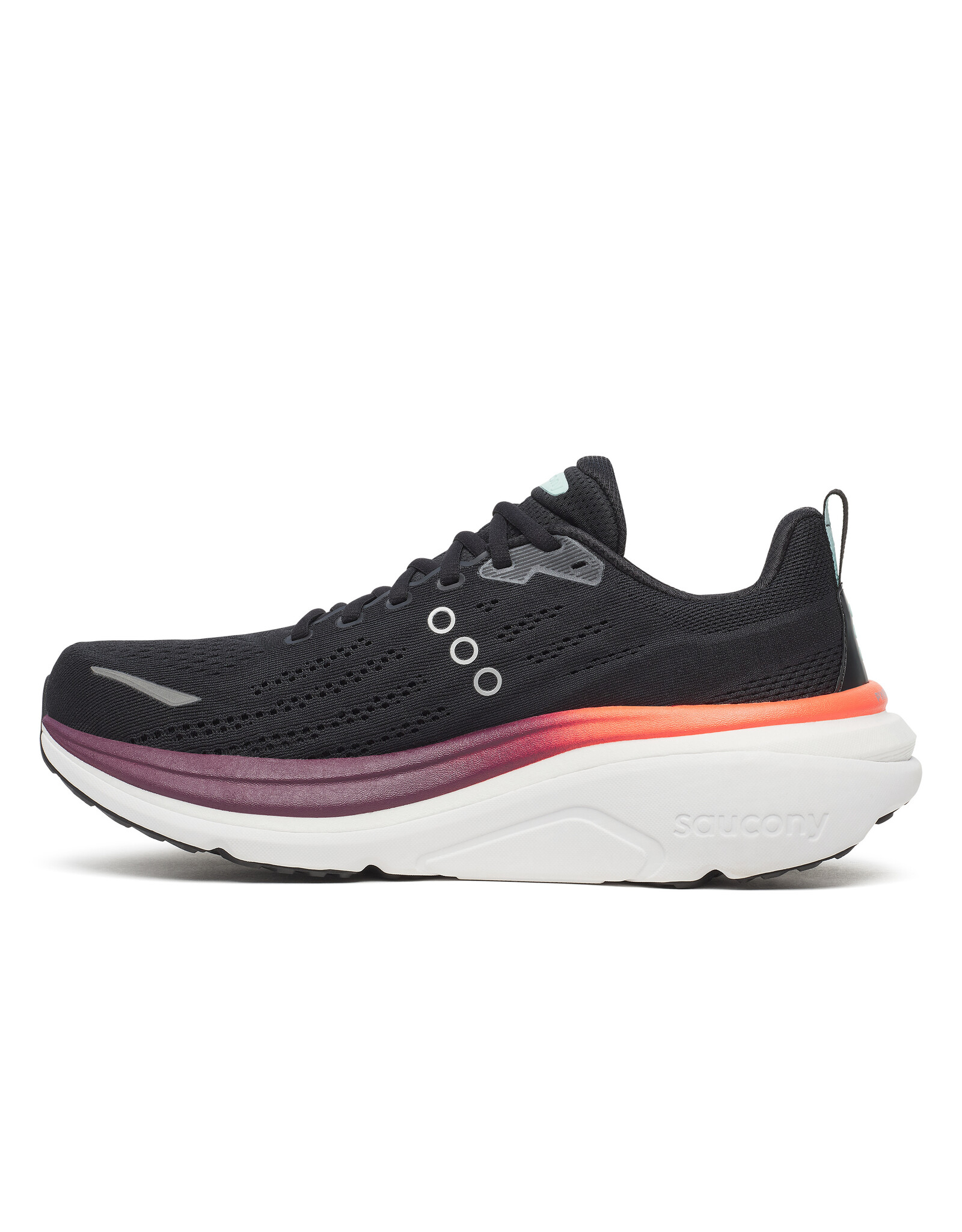 Saucony HURRICANE 25-Heren-BLACK/CRIMSON