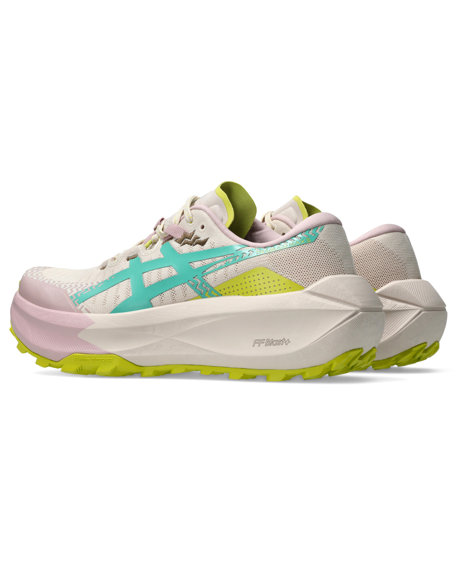 Asics TRABUCO MAX 5-Dames-MINERAL BEIGE/AURORA GREEN