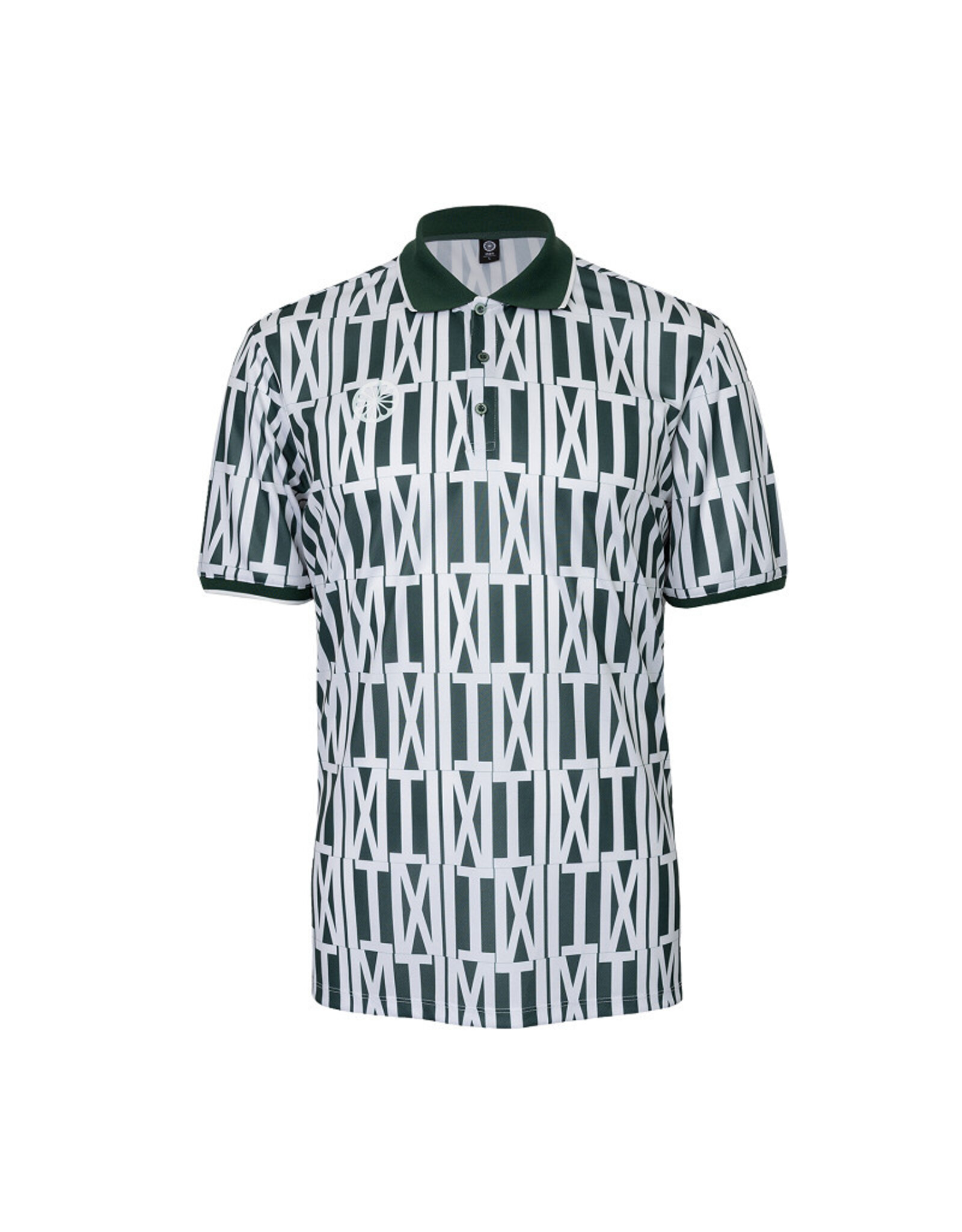 The Indian Maharadja Men pique printed polo-hunter green
