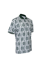The Indian Maharadja Men pique printed polo-hunter green