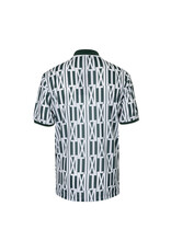 The Indian Maharadja Men pique printed polo-hunter green
