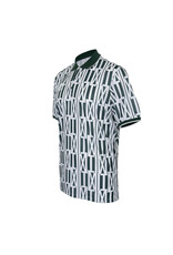 The Indian Maharadja Men pique printed polo-hunter green