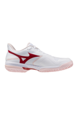 Mizuno SHOE WAVE EXCEED COURT CC WOS-Dames-White/Pinkesque/Barbados Cherry