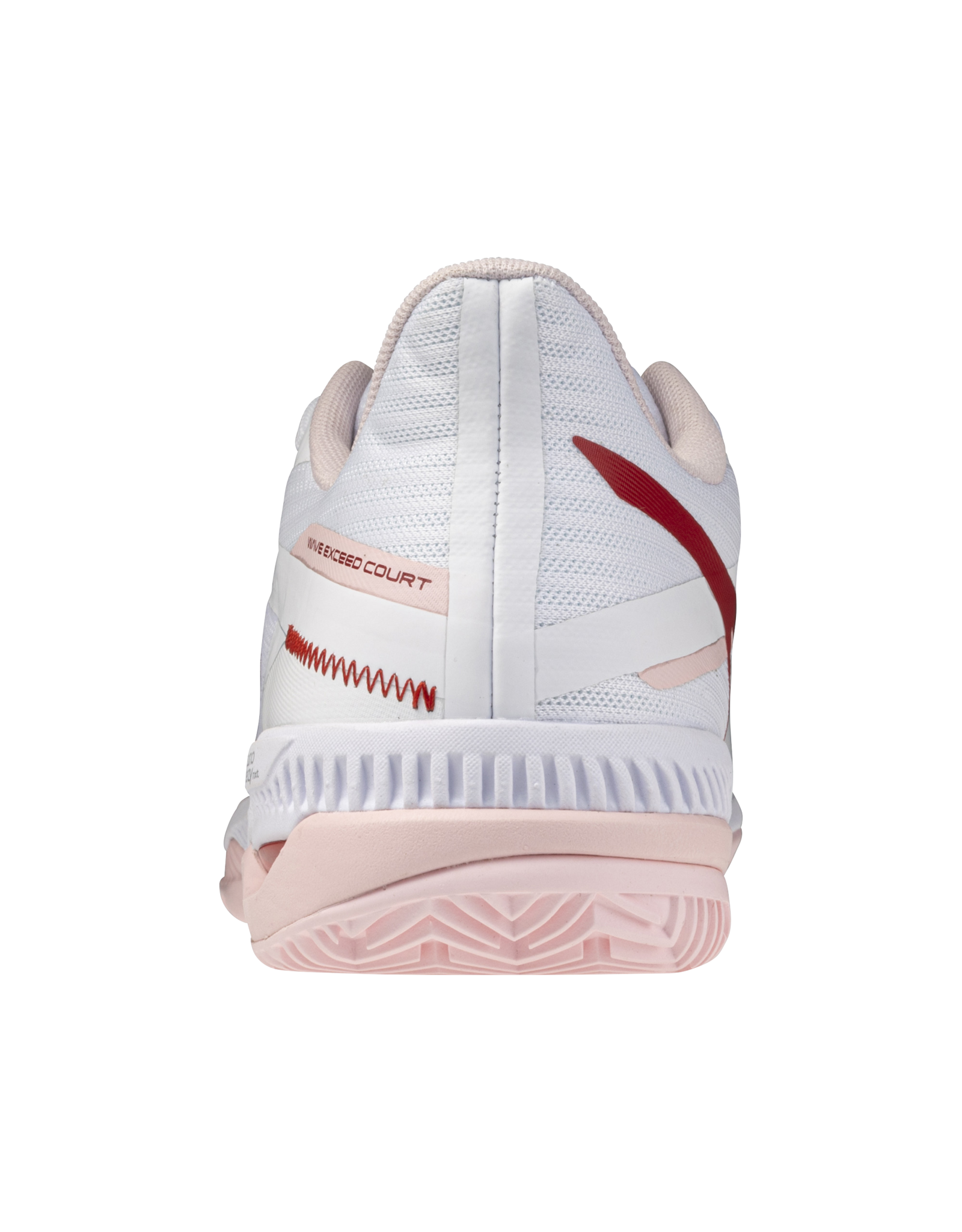 Mizuno SHOE WAVE EXCEED COURT CC WOS-Dames-White/Pinkesque/Barbados Cherry