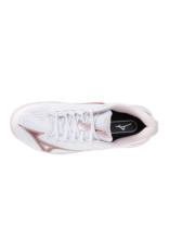 Mizuno SHOE WAVE EXCEED COURT CC WOS-Dames-White/Pinkesque/Barbados Cherry