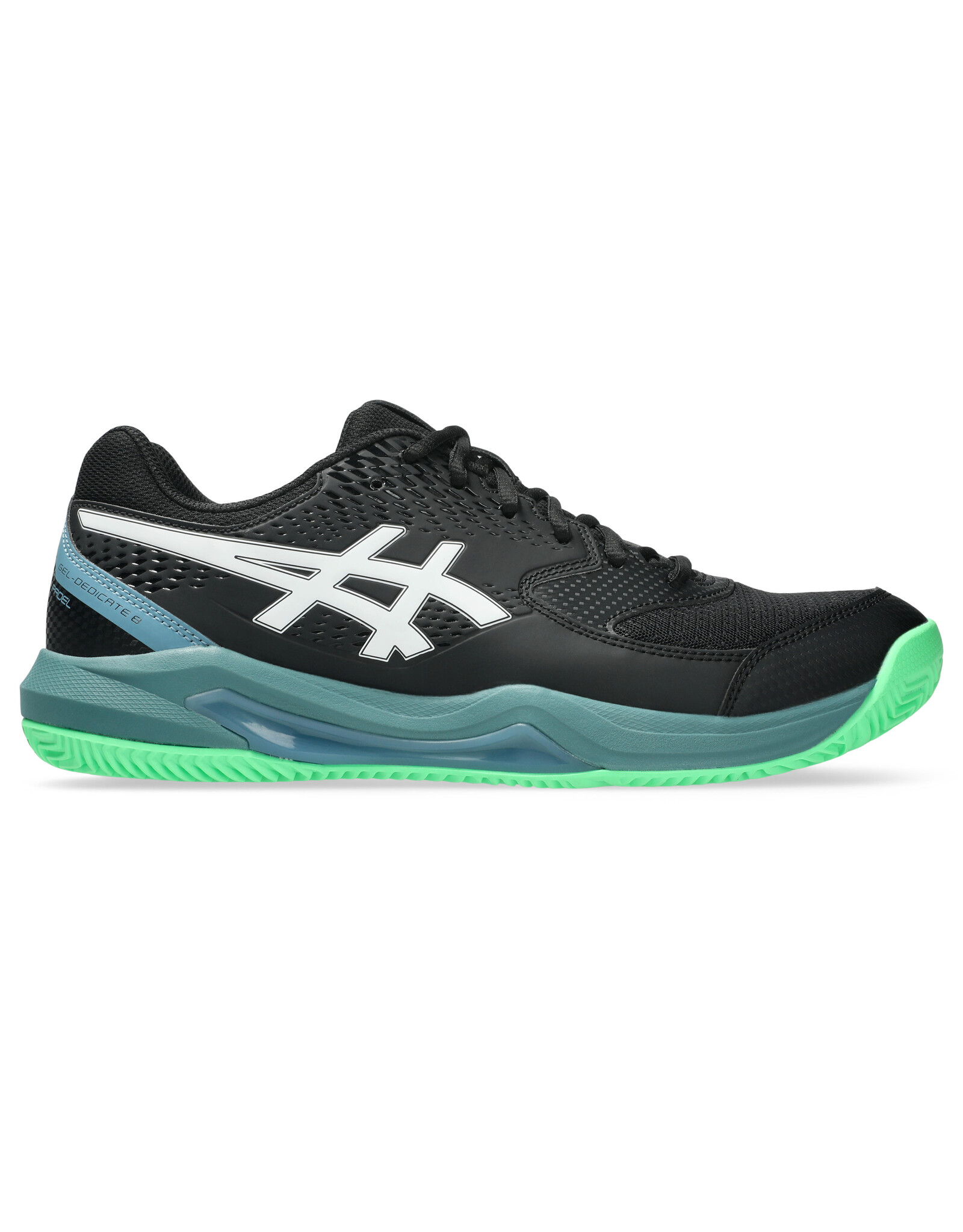 Asics GEL-DEDICATE 8 PADEL-Heren-BLACK/VITAL GREEN