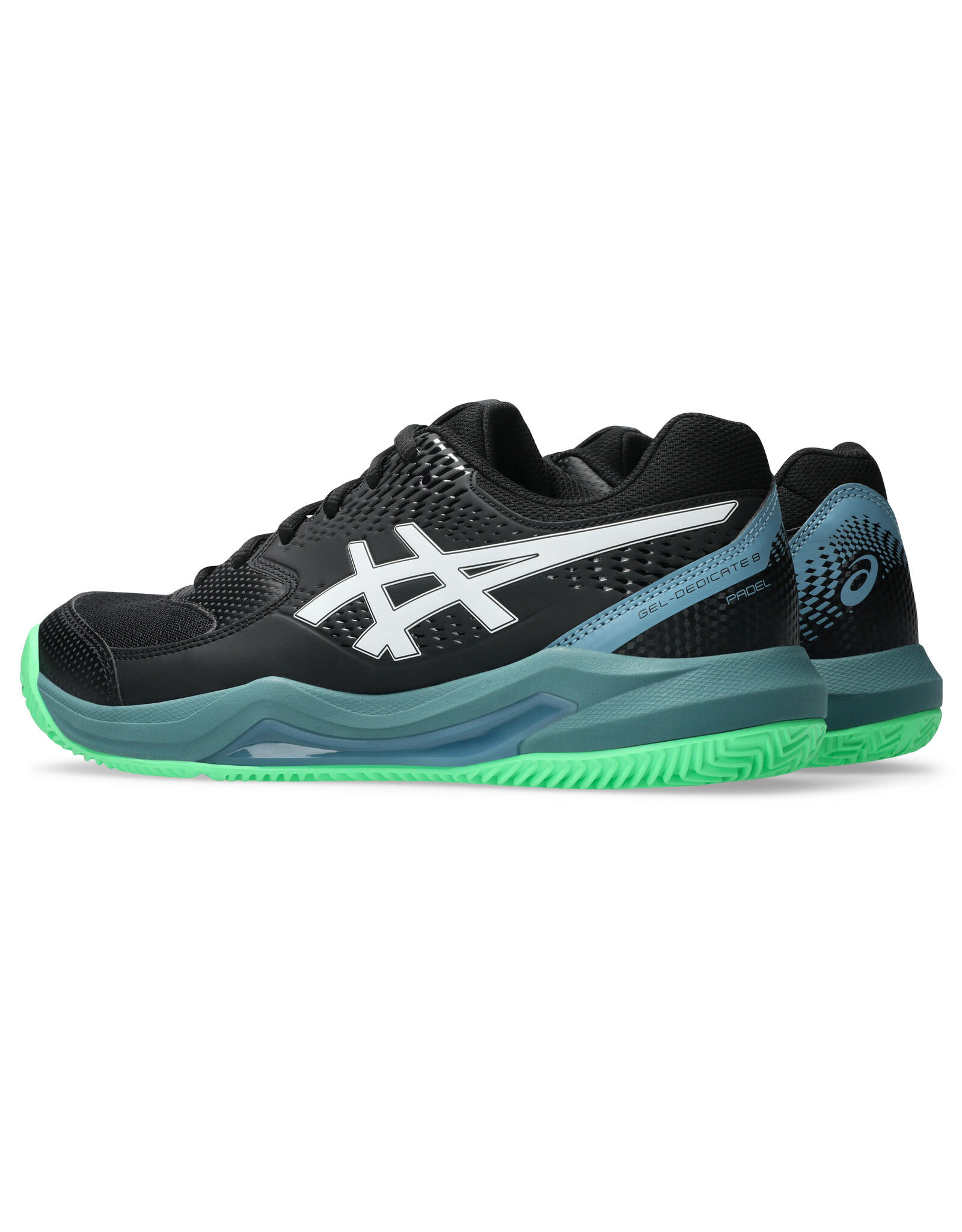 Asics GEL-DEDICATE 8 PADEL-Heren-BLACK/VITAL GREEN