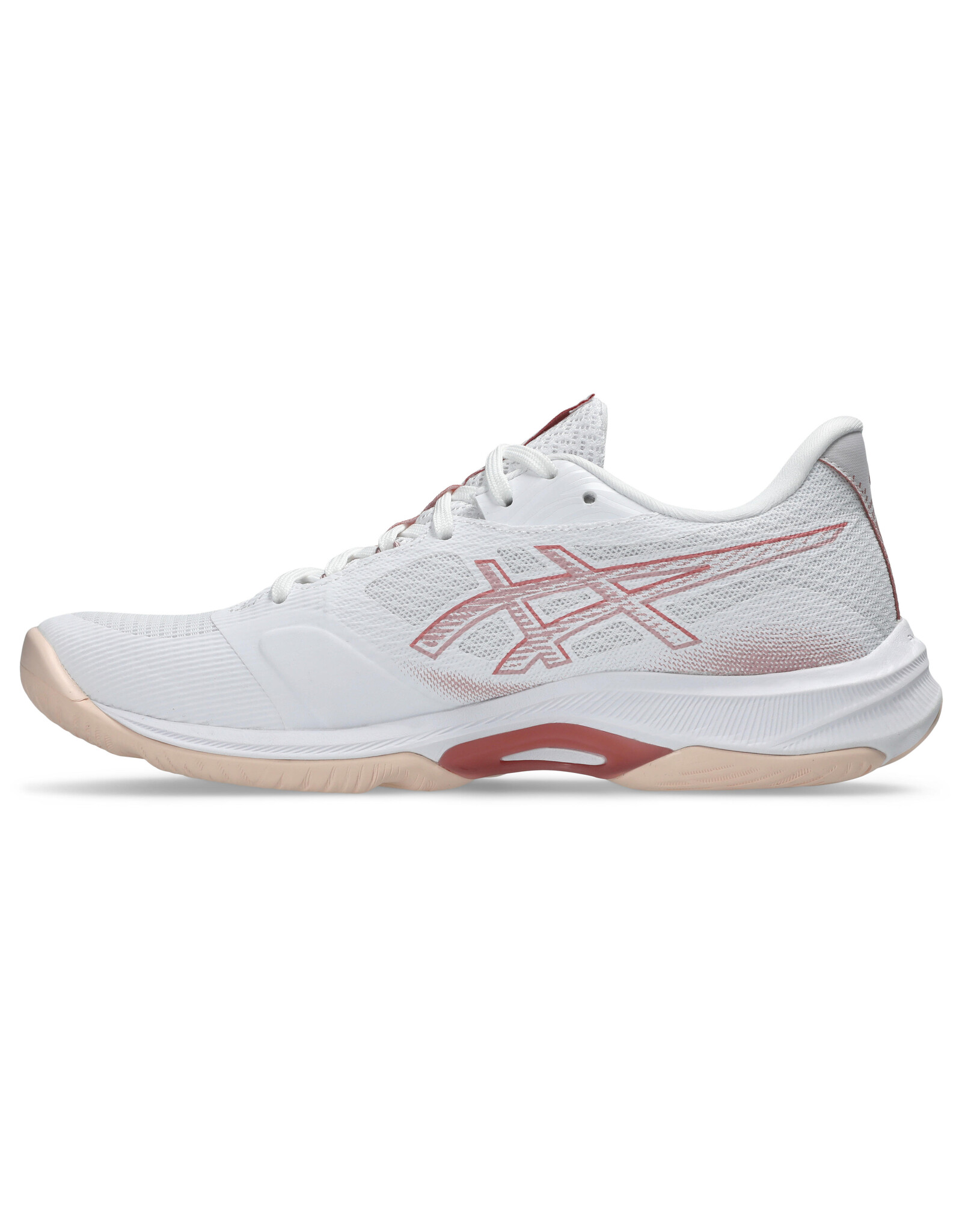 Asics NETBURNER BALLISTIC FF 4-Dames-WHITE/ROSE ROUGE
