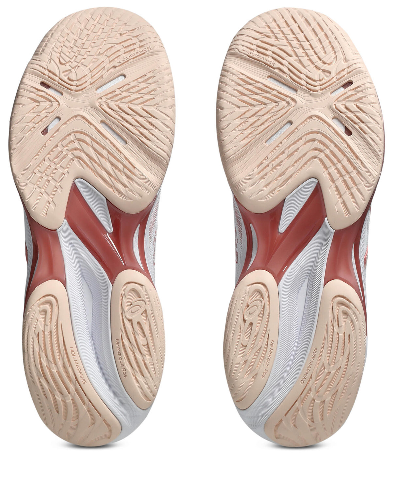 Asics NETBURNER BALLISTIC FF 4-Dames-WHITE/ROSE ROUGE